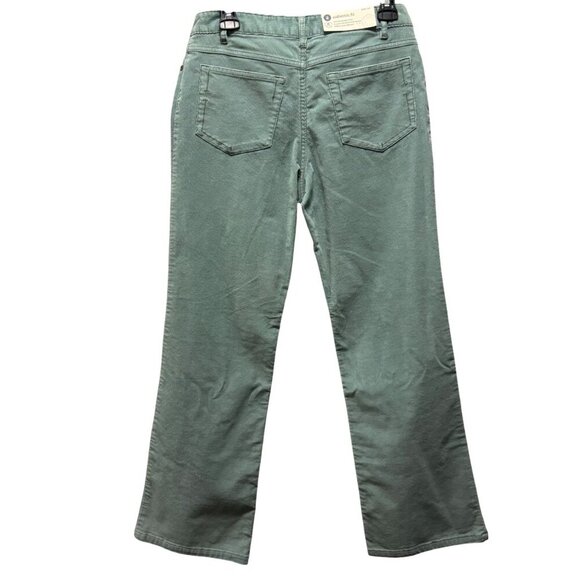 J.Jill Womens Corduroy Authentic Fit Bootcut Stretch Pants Size 8 Petite Green - Picture 2 of 8